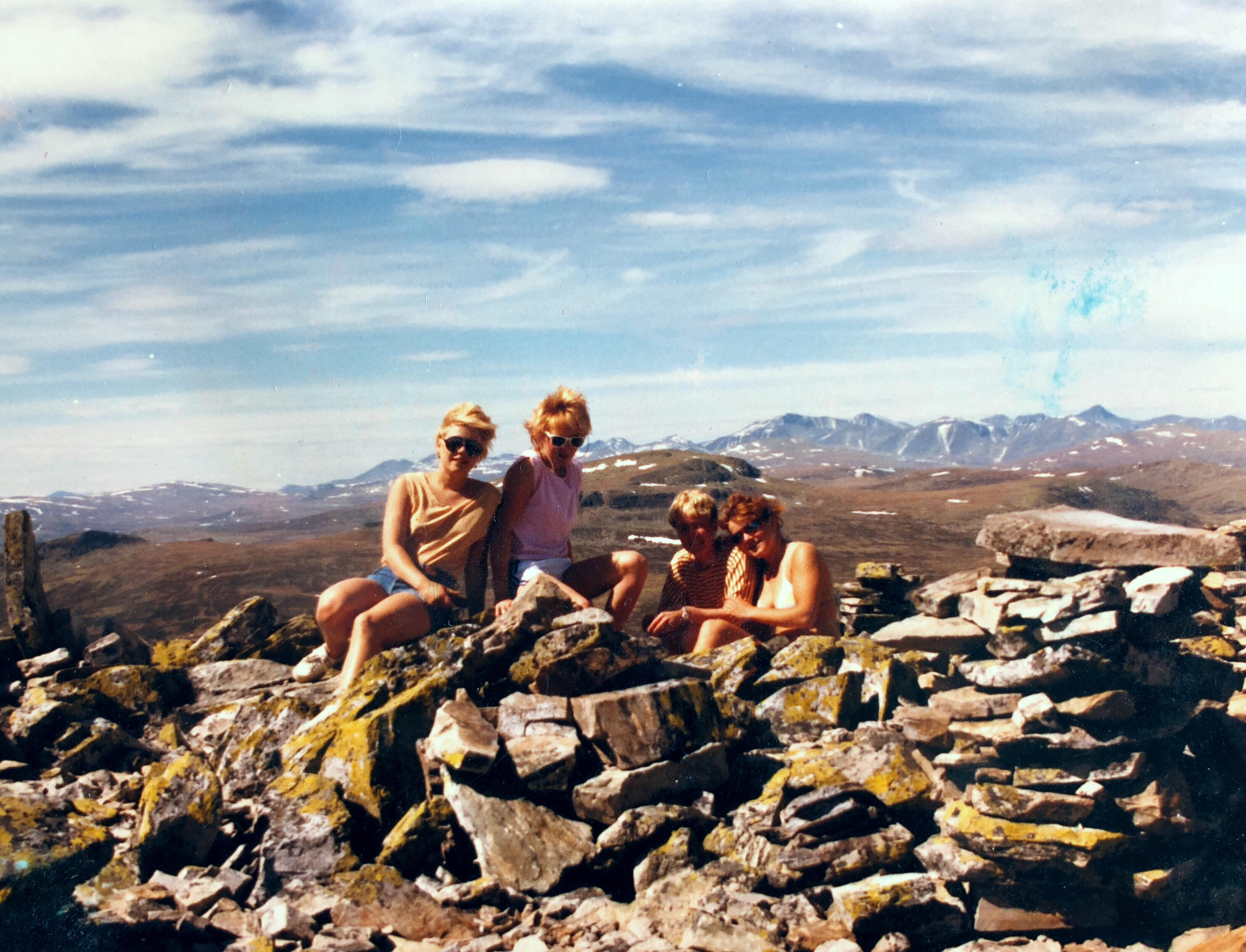 Tyrili på fjelltur en gang på 80-tallet.